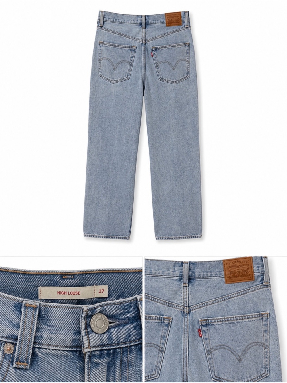 Levi's Women's Boyfriend Jeans in Light Blue Wash